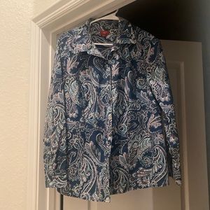 16W Talbots button up shirt